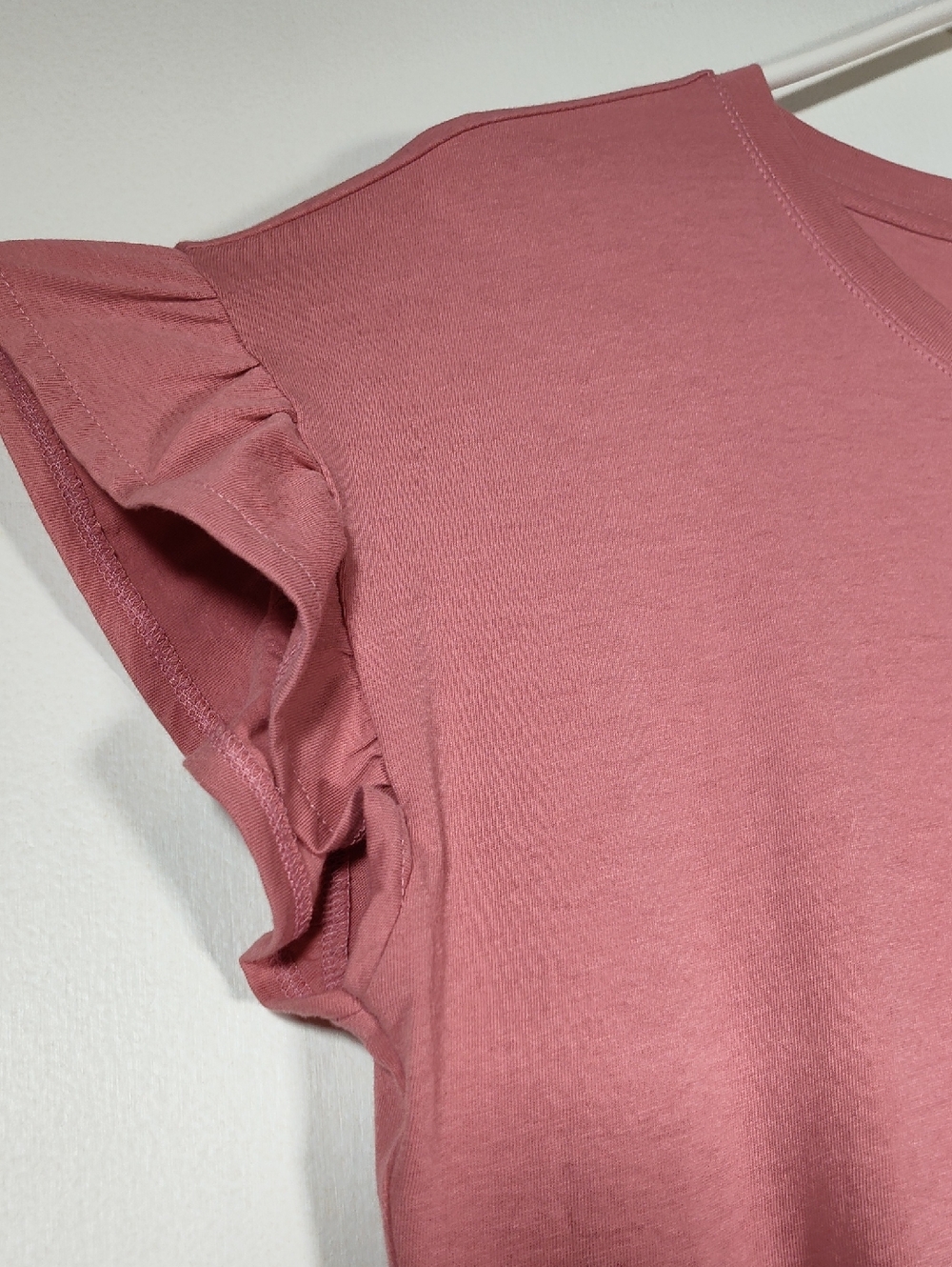 J. Crew Tiered dress in broken-in jersey pink babydoll mini M - Picture 5 of 10